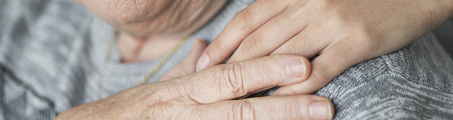 Closeup of a support hands